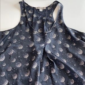 Flowy Forever 21 Black and Cream Sleeveless Top